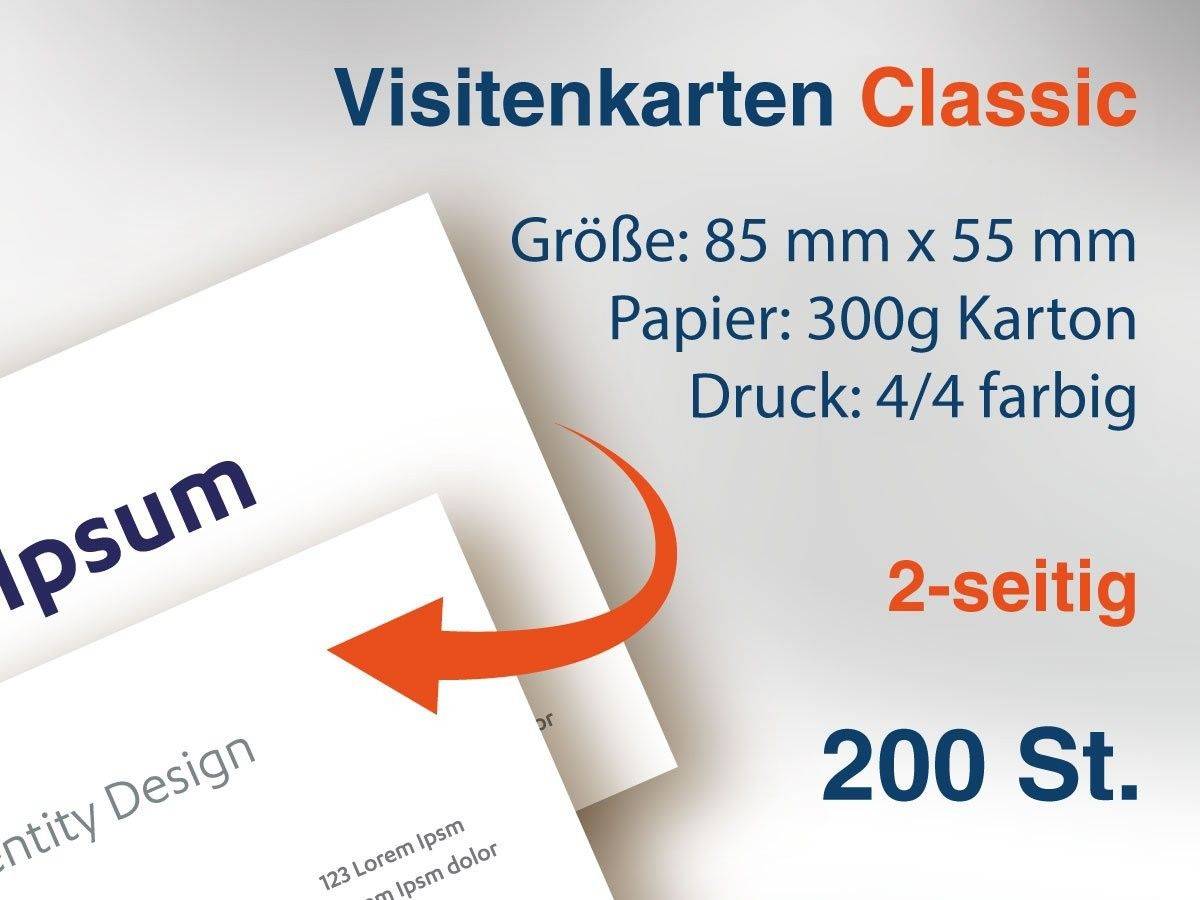 Visitenkarten Classic Querformat Zweiseitig 0 St Visitenkarten Classic Visitenkarten Druck Gravur Stempelfactory De